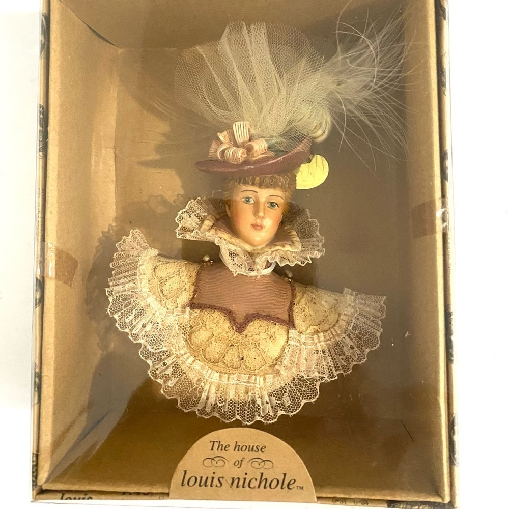 Vintage Kurt Adler Louis Nichole NIB Victorian Lady Christmas Ornament
